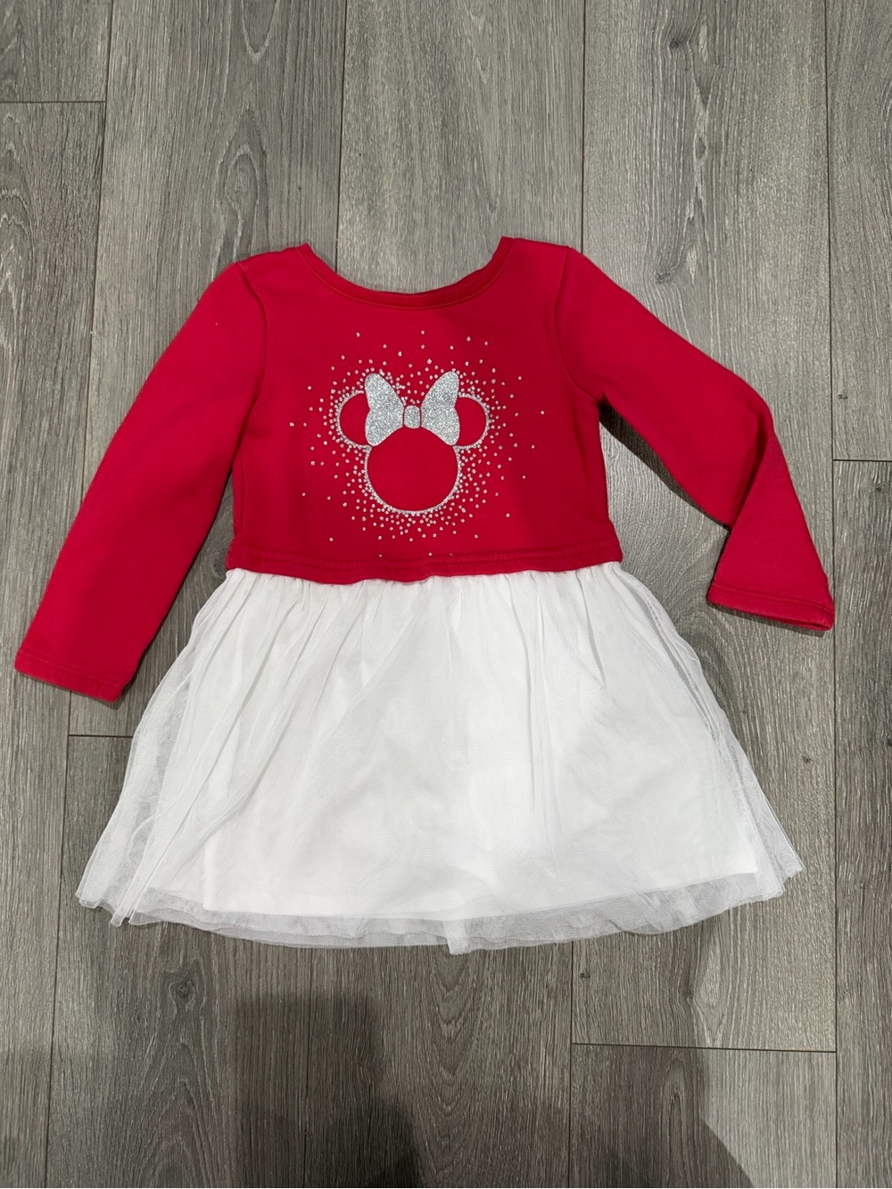 Jumping Beans Red and White Minnie-Inspired Tutu Dress size 4T